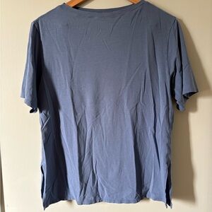 Lululemon Athletica Relaxed Fit Boatneck T-Shirt Shirt Sleeve Tee - Cotton